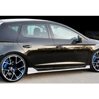 Side Skirts DPT V-3 (2017-2020, Gloss Black) Seat Leon 2013-2020 photo 1
