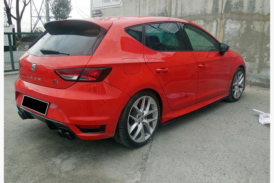 Seat Leon 2013-2020 Side Skirts DPT V-4 (Gloss Black) Image