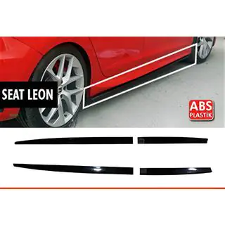 Side Skirts DPT V-5 (Black Gloss) Seat Leon 2013-2020
