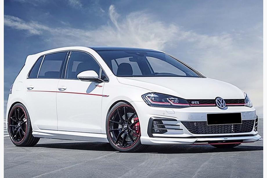 Volkswagen Golf 7/E-Golf 2012-2020 Side Skirts DPT V-5 (Black Gloss) Image