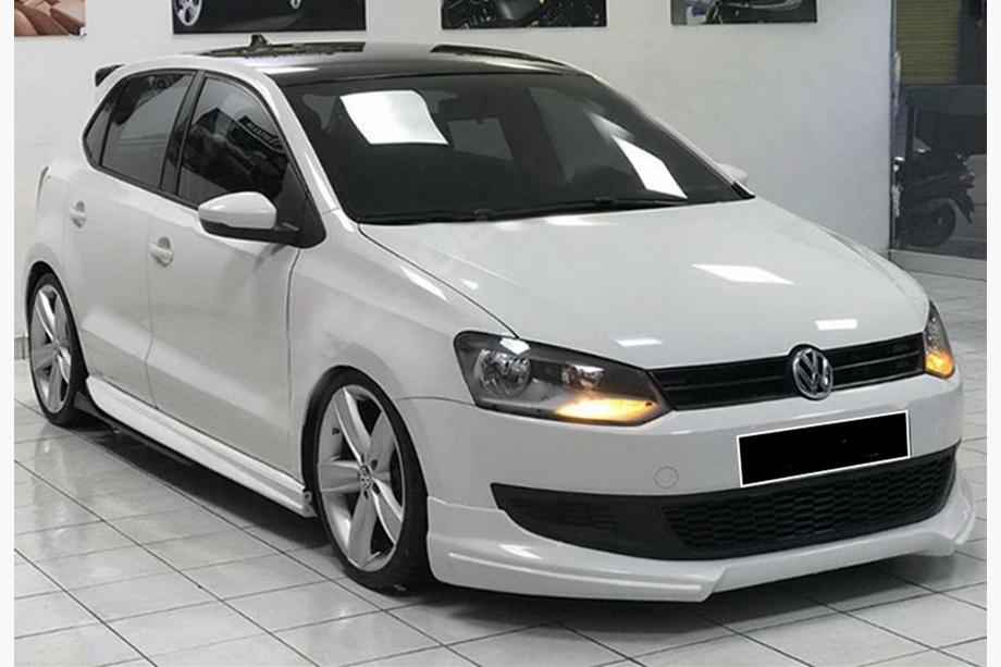Volkswagen Polo 2010-2017 Side Skirts DPT V-1 (Gloss Black) Photo 1