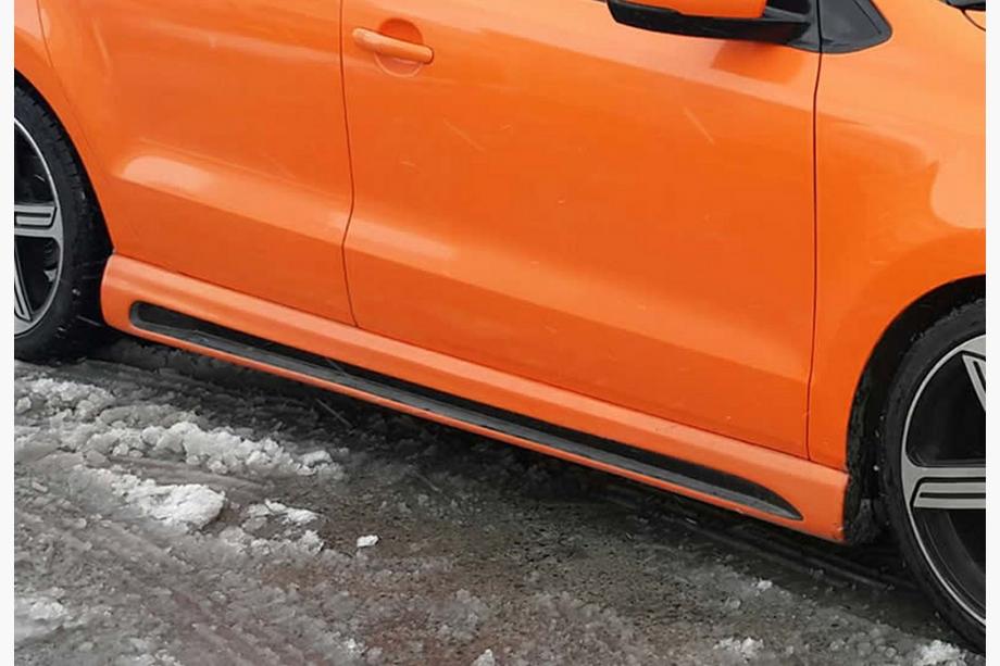 Volkswagen Polo 2010-2017 Side Skirts DPT V-4 (Primed for Painting) Image