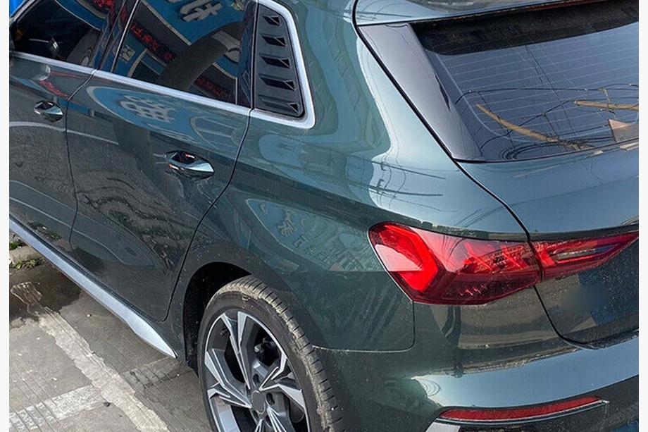 Audi A3 2012-2020 Rear Window Covers DPT V-1 (Gloss Black, 2pcs) Photo 2