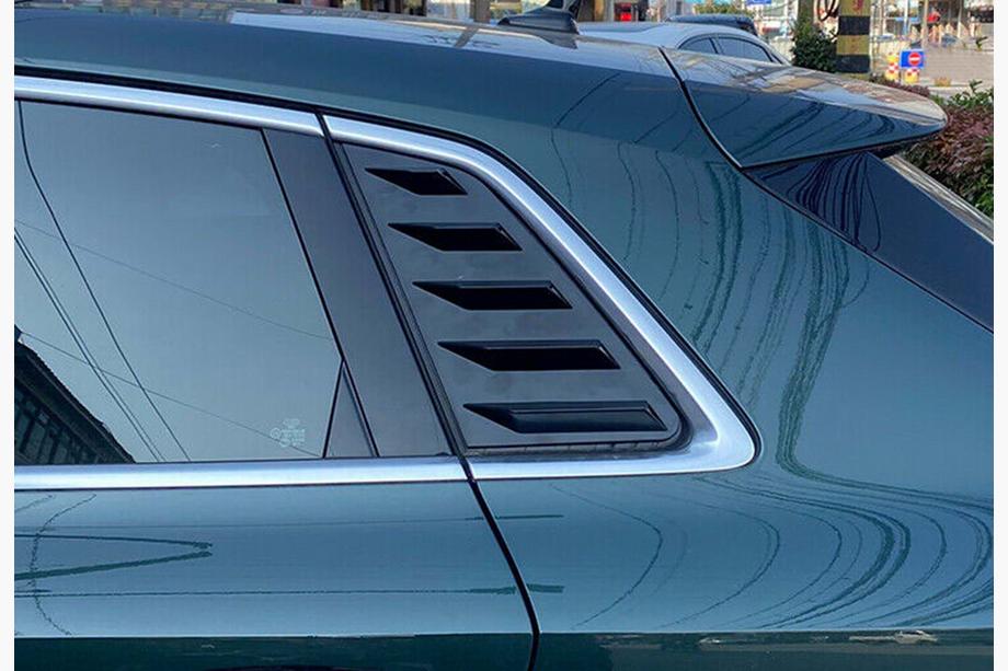 Audi A3 2012-2020 Rear Window Covers DPT V-1 (Gloss Black, 2pcs) Photo 1