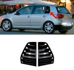 Volkswagen Golf 5 2003-2009 Rear Window Covers DPT (Gloss Black, 2pcs) photo 1