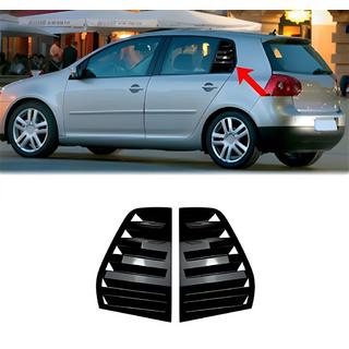 Rear Window Covers DPT (Gloss Black, 2pcs) Volkswagen Golf 5 2003-2009