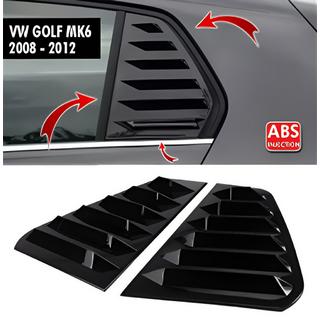 Rear window covers DPT V-2 (gloss black, 2pcs)
