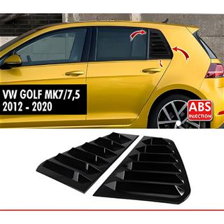 Rear Window Covers DPT V-1 (Gloss Black, 2pcs) Volkswagen Golf 7/E-Golf 2012-2020