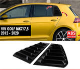 Volkswagen Golf 7/E-Golf 2012-2020 Rear window covers DPT V-2 (gloss black, 2pcs) photo 1