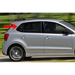 Rear Window Covers DPT (Gloss Black, 2pcs) Volkswagen Polo 2010-2017 photo 1