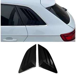 Rear window covers DPT V-2 (gloss black, 2pcs) Audi A3 2012-2020