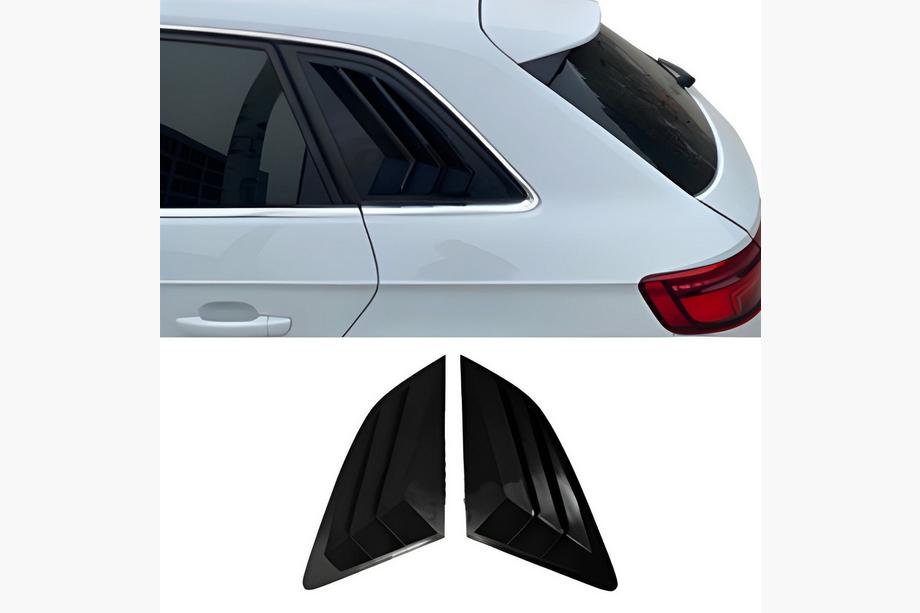 Audi A3 2012-2020 Rear window covers DPT V-2 (gloss black, 2pcs) Image