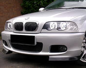 BMW 3 Series E46 1998-2006 Front Bumper Lip Flap DPT (Gloss Black) photo 1