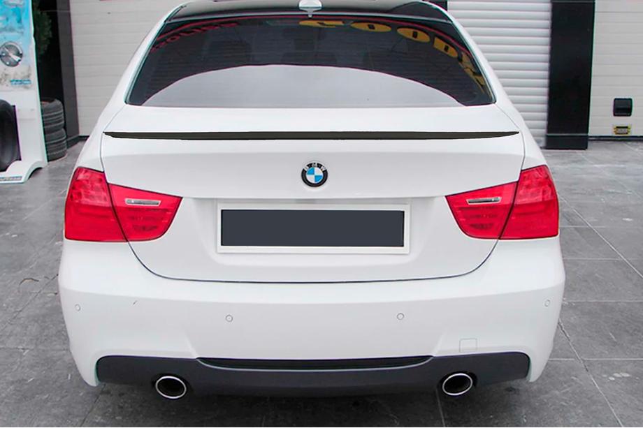 BMW 3 Series E90/E91 2005-2011 M3-Style Spoiler (for E90, Gloss Black) Image