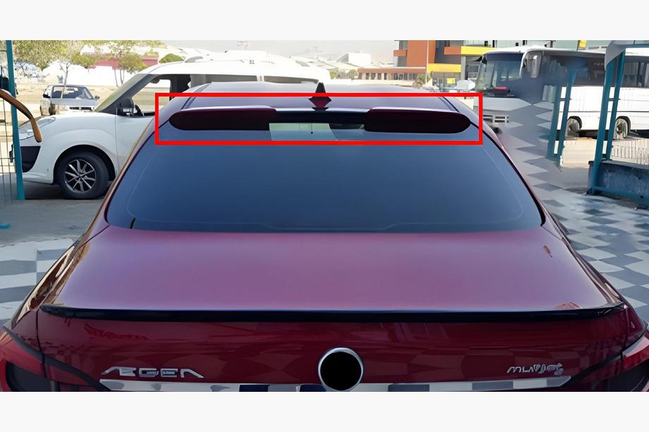 Fiat Tipo 2016- Rear Window Visor DPT (Gloss Black) Image