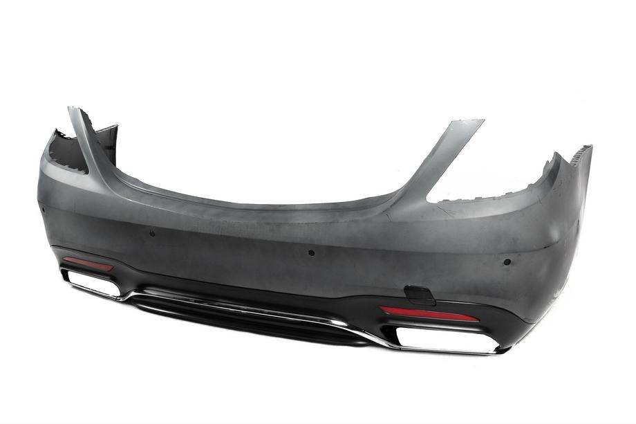 Mercedes S-class W222 2013-2022 Rear bumper with diffuser S65/S63 AMG (2018-2022) Photo 4