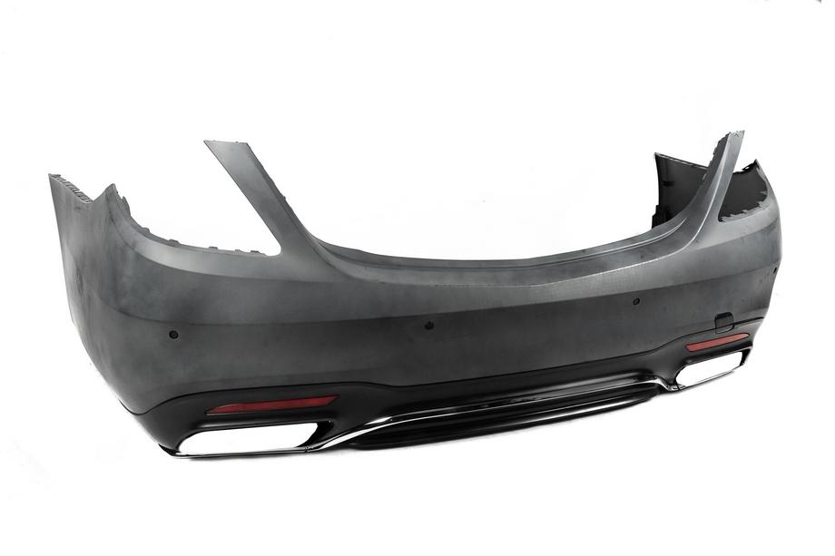 Mercedes S-class W222 2013-2022 Rear bumper with diffuser S65/S63 AMG (2018-2022) Photo 2