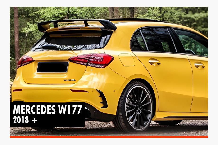 Mercedes A-class W177 2018- DPT V-1 Spoiler (Gloss Black) Image