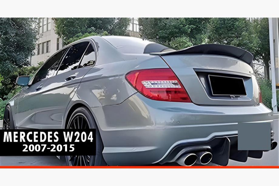 Mercedes C-class W204 2007-2015 Spoiler DPT V-2 (Gloss Black) Image