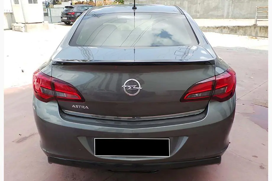 Opel Astra J 2009-2015 Spoiler DPT V-2 (SD, Gloss Black) Image