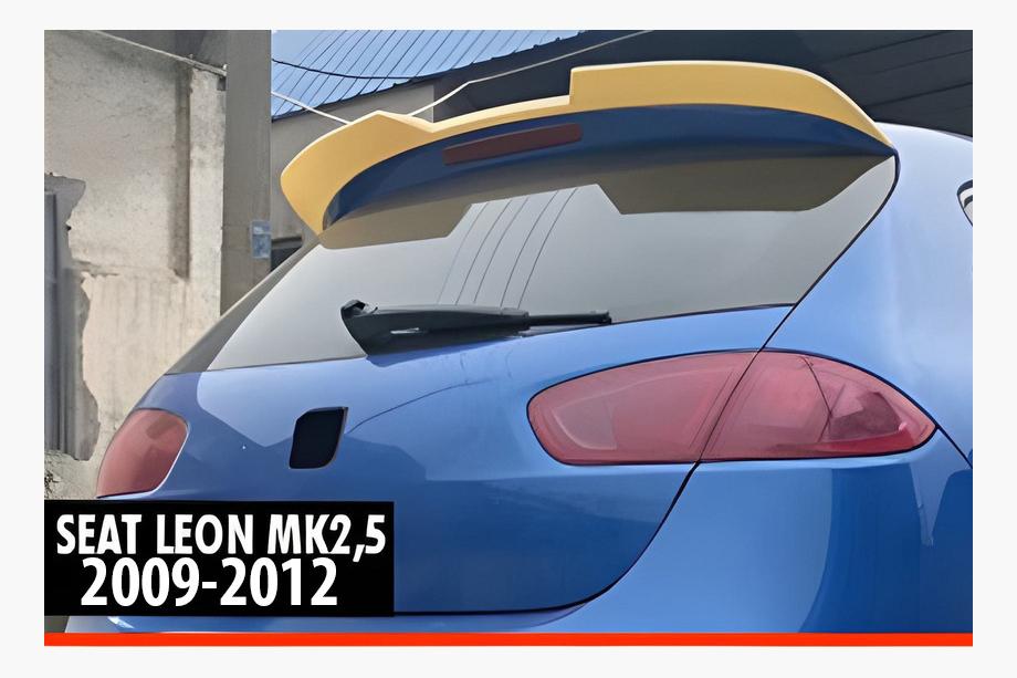 Seat Leon 2005-2012 Rear Spoiler DPT V-3 (2009-2012, Gloss Black) Image