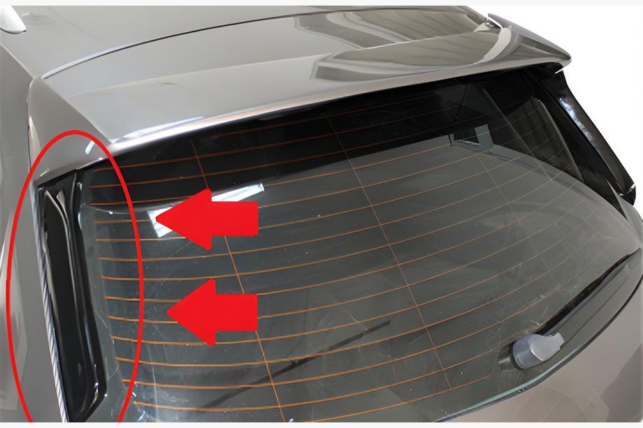 Seat Leon 2013-2020 Spoiler Flap DPT (2pcs, Gloss Black) Image