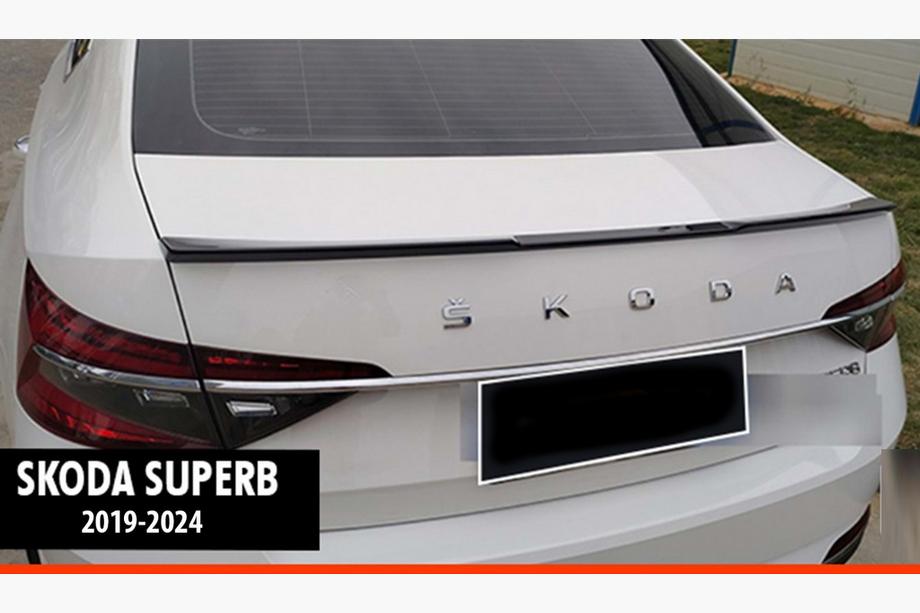 Skoda Superb 2015-2024 Spoiler DPT V-3 (2019-2024, Gloss Black) Image