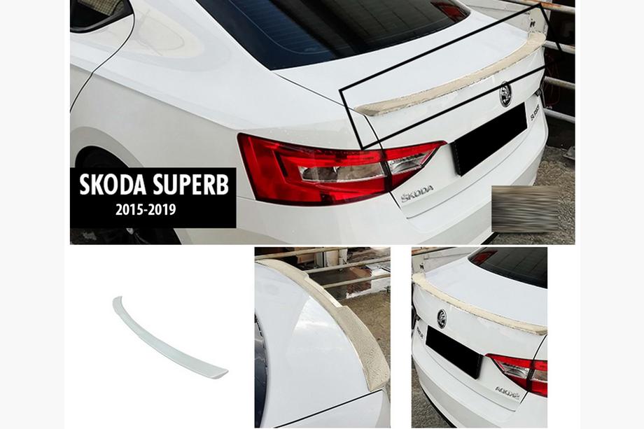 Skoda Superb 2015-2024 Spoiler DPT V-2 (2015-2019, primed) Image