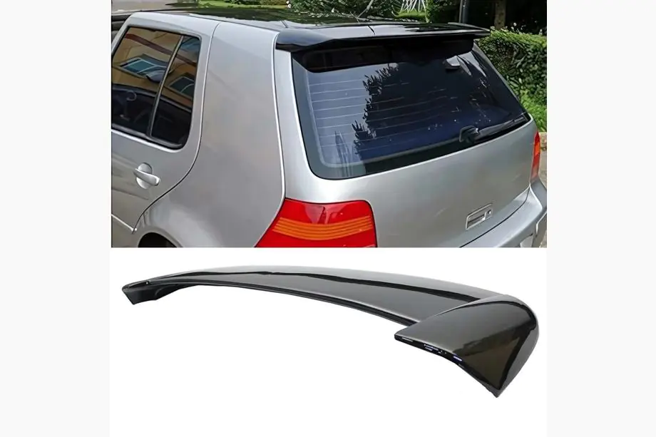 Volkswagen Golf 4 1997-2006 DPT V-1 Spoiler (HB, Gloss Black) Image