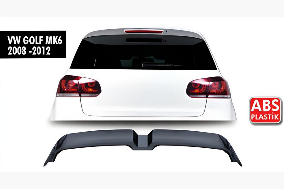 Volkswagen Golf 6 2008-2014 DPT V-3 Spoiler (HB, Gloss Black) Image