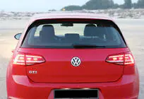 Volkswagen Golf 7/E-Golf 2012-2020 DPT V-1 rear spoiler (for GTI / R HB, gloss black) photo 4