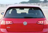 Volkswagen Golf 7/E-Golf 2012-2020 DPT V-1 rear spoiler (for GTI / R HB, gloss black) photo 1