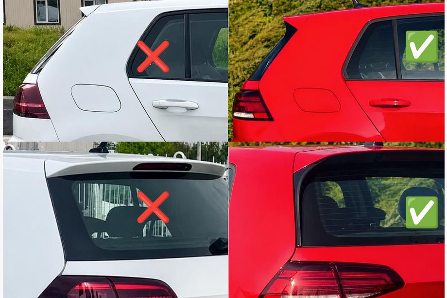 Volkswagen Golf 7/E-Golf 2012-2020 DPT V-2 Spoiler (for GTI / R HB, gloss black) Photo 10