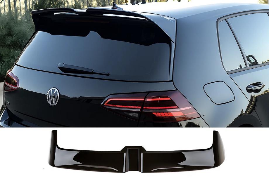 Volkswagen Golf 7/E-Golf 2012-2020 DPT V-2 Spoiler (for GTI / R HB, gloss black) Photo 2