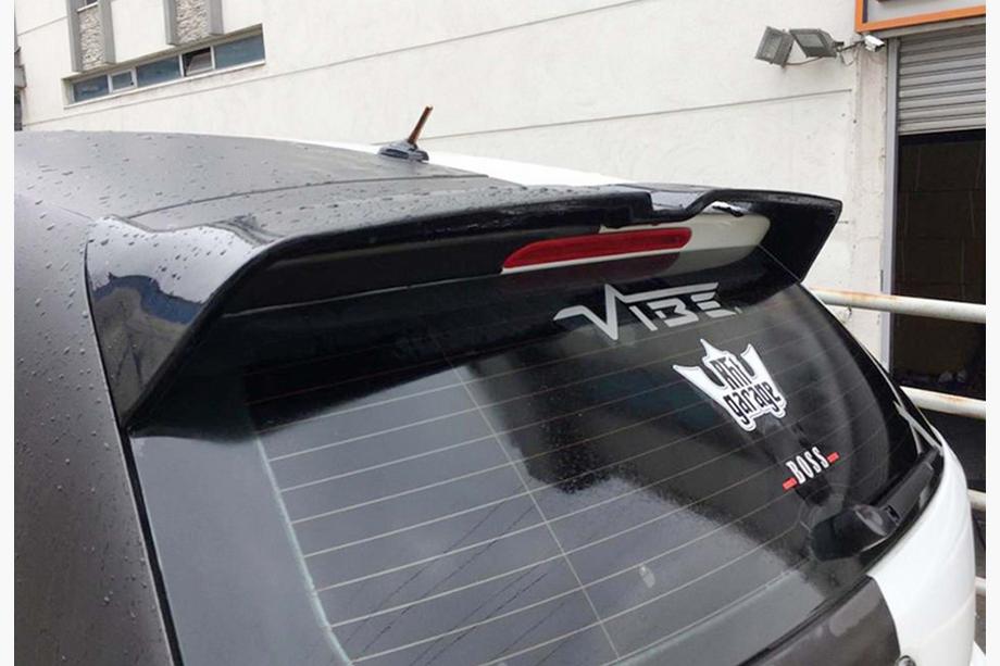 Volkswagen Polo 2010-2017 DPT V-3 Spoiler (HB, Gloss Black) Image