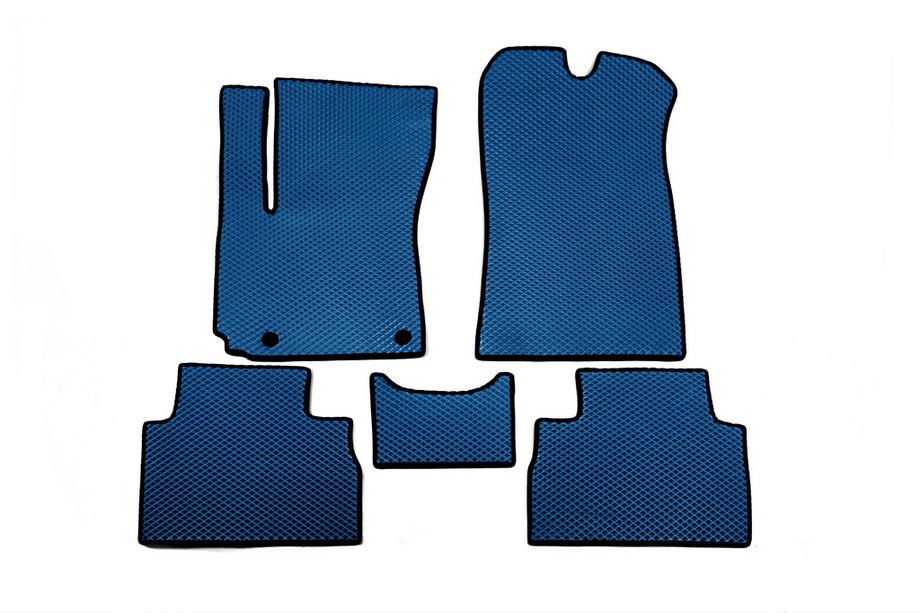Kia Soul III 2019- EVA Rubber Floor Mats for Electro (Blue) Image