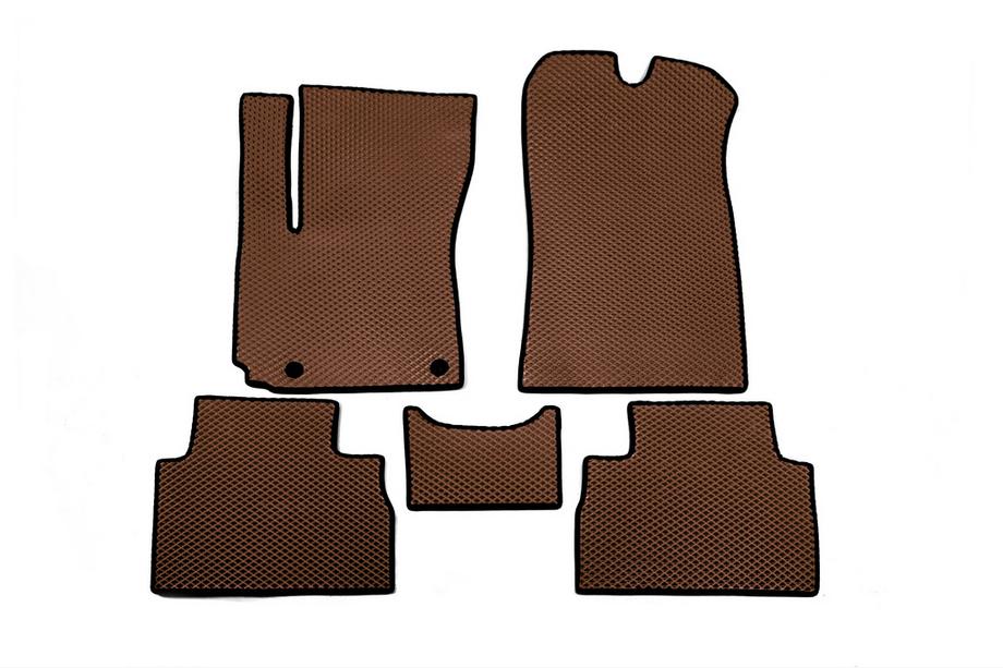 Kia Soul III 2019- EVA Rubber Floor Mats for Electro (Brown) Image