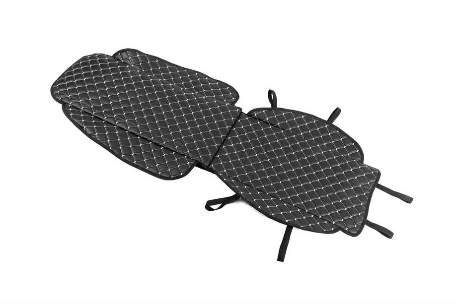 Car Seat Cover Pad (1 pc, Black with Grey Stitching) Photo 2