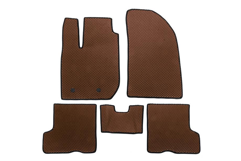 Dacia Duster 2018-2024 EVA Car Floor Mat (Brown) Image