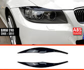 BMW 3 Series E90/E91 2005-2011 Headlight Eyelids DPT (2pcs, Gloss Black) photo 1
