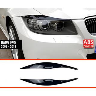 Headlight Eyelids DPT (2pcs, Gloss Black) BMW 3 Series E90/E91 2005-2011 photo 1