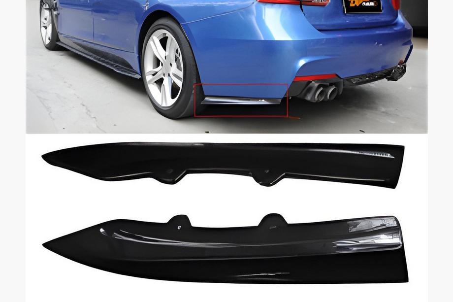 BMW 3 Series F30/F31 2012-2019 Rear Flap Extensions DPT (Gloss Black) Photo 1
