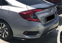 Honda Civic Sedan X 2016-2021 Rear Flap Extensions DPT (Gloss Black) photo 1