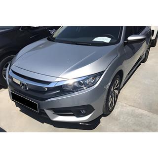 Front Flap Extensions DPT (Gloss Black) Honda Civic Sedan X 2016-2021
