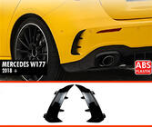 Mercedes A-class W177 2018- Rear Spoiler Extensions DPT (Gloss Black) photo 1