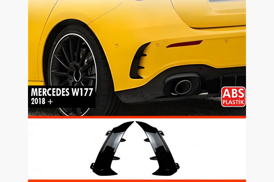 Mercedes A-class W177 2018- Rear Spoiler Extensions DPT (Gloss Black) Image