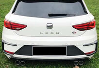Seat Leon 2013-2020 Rear bumper extensions DPT (2017-2020, 2pcs, gloss black) photo 2