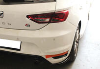 Seat Leon 2013-2020 Rear Flap Extensions DPT (Gloss Black) photo 1