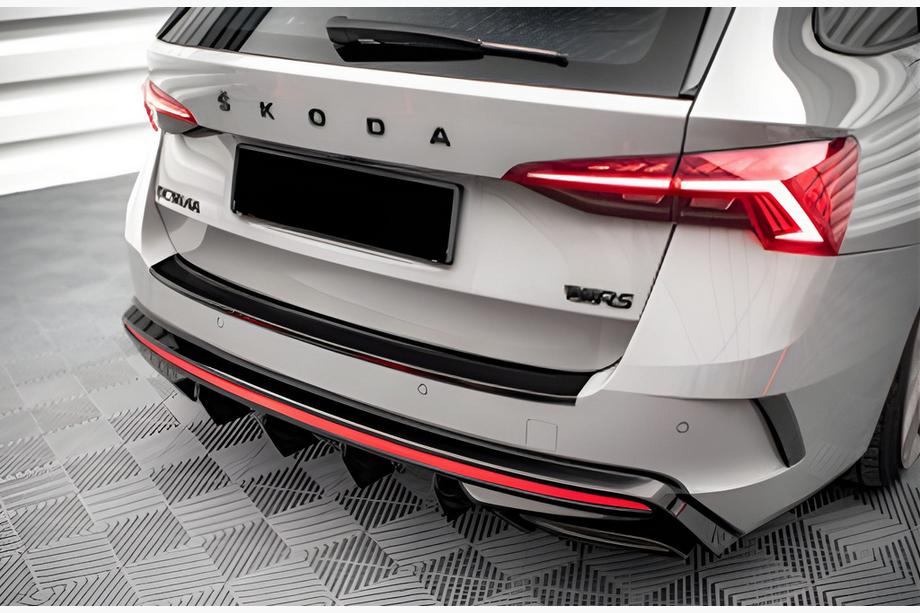 Skoda Octavia IV A8 2020- Rear Diffuser DPT (Gloss Black) Photo 1