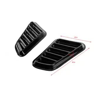 Universal Hood Covers DPT (2 pcs, Gloss Black) photo 4